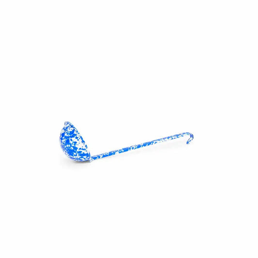 Blue Splatter Enamel Ladle