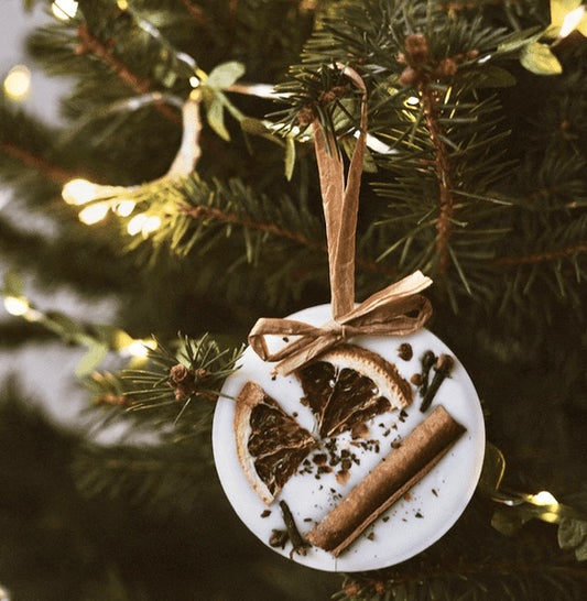 Christmas tree Cranberry, orange & cinnamon wax decoration - THE BRISTOL ARTISAN