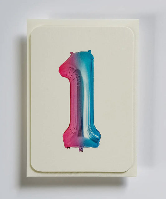 Birthday Balloon No.1 Card - THE BRISTOL ARTISAN