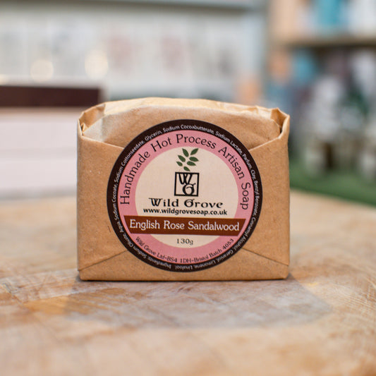 English Rose and Sandalwood Hot Process Soap - THE BRISTOL ARTISAN