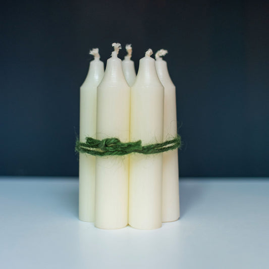 Bundle of Five Candles - Ivory - THE BRISTOL ARTISAN