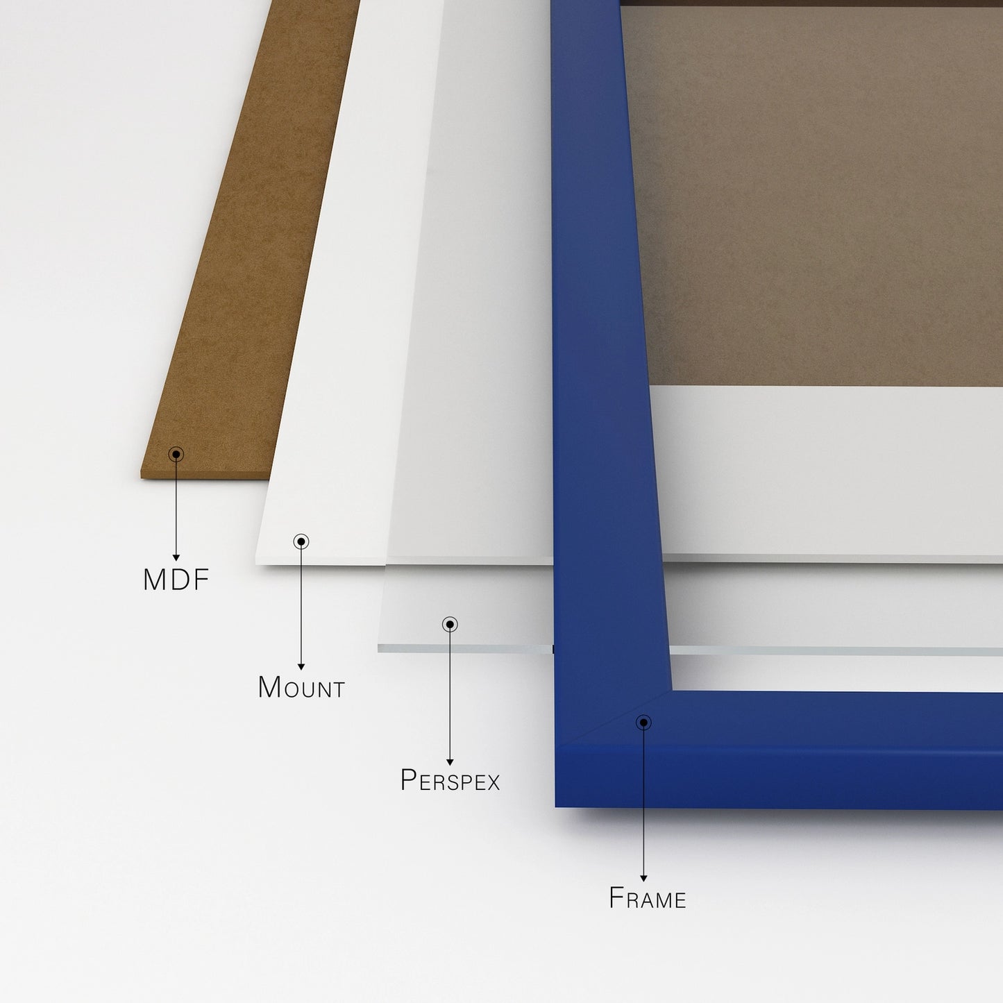 A4 Picture Frame - Dark Blue - THE BRISTOL ARTISAN