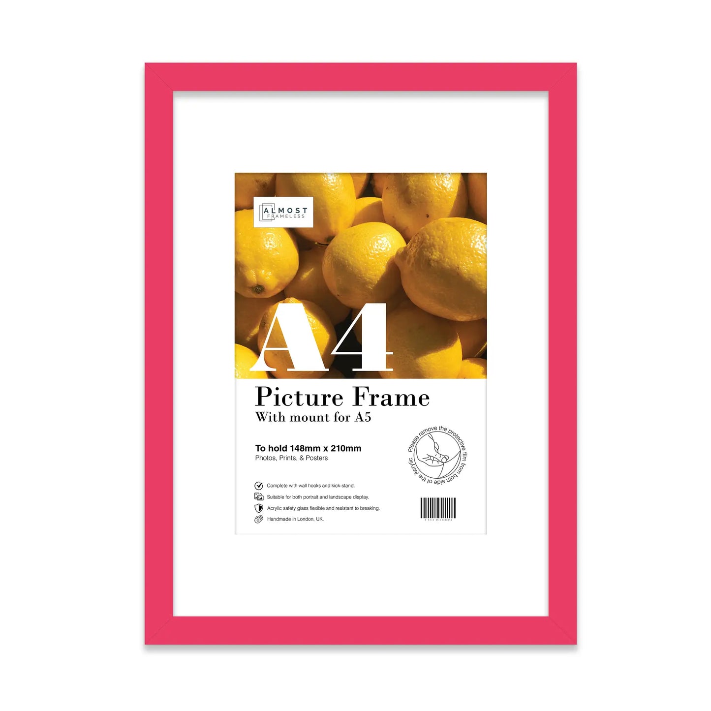 A4 Picture Frame - Hot Pink - THE BRISTOL ARTISAN