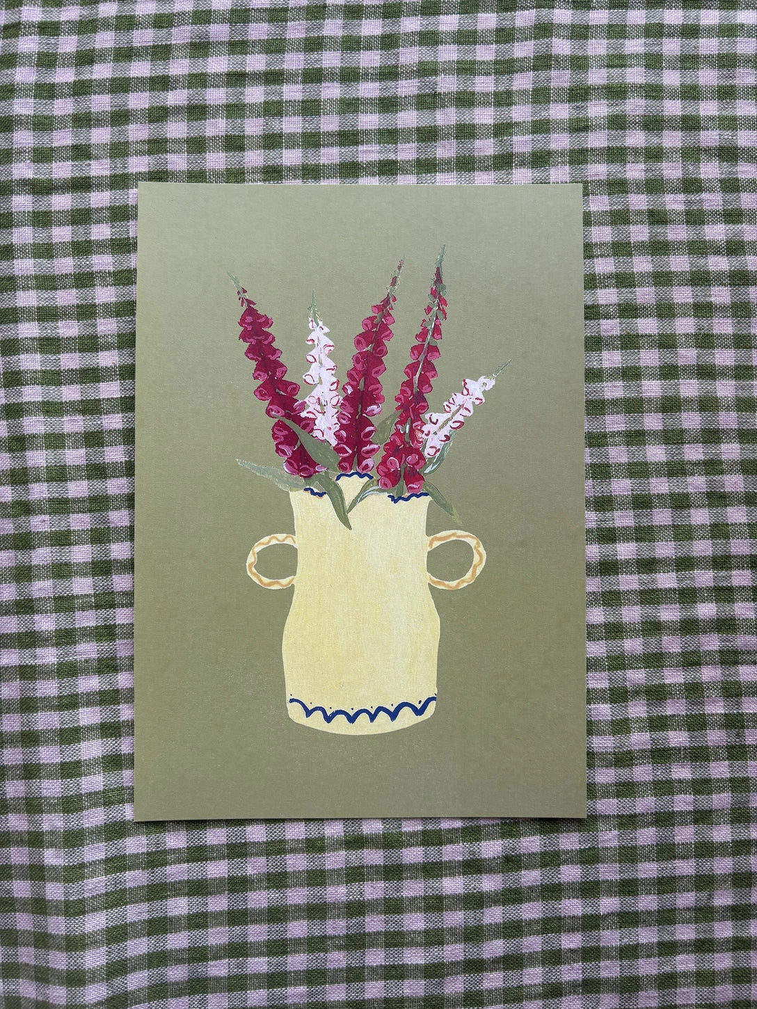 A5 Print - Foxgloves - THE BRISTOL ARTISAN