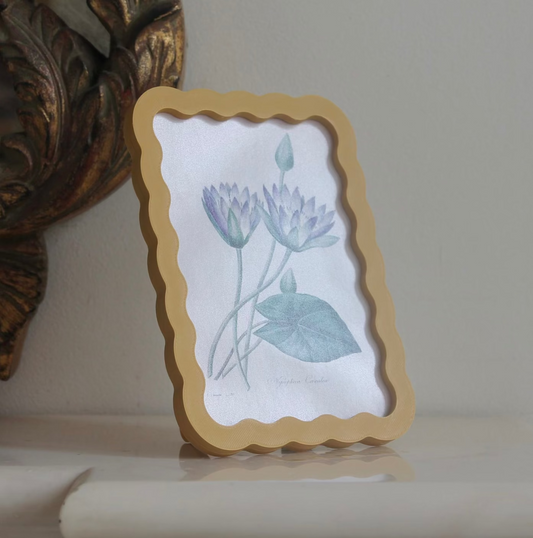A5 Wavy photo frame, Yellow - THE BRISTOL ARTISAN