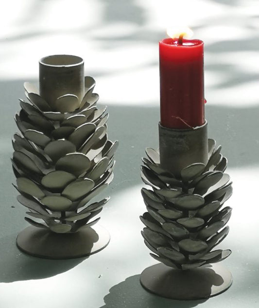 Pinecone Candleholder - THE BRISTOL ARTISAN