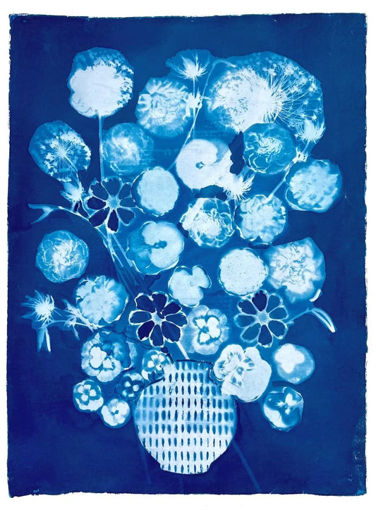 Blue Series No.4 Greeting Card
