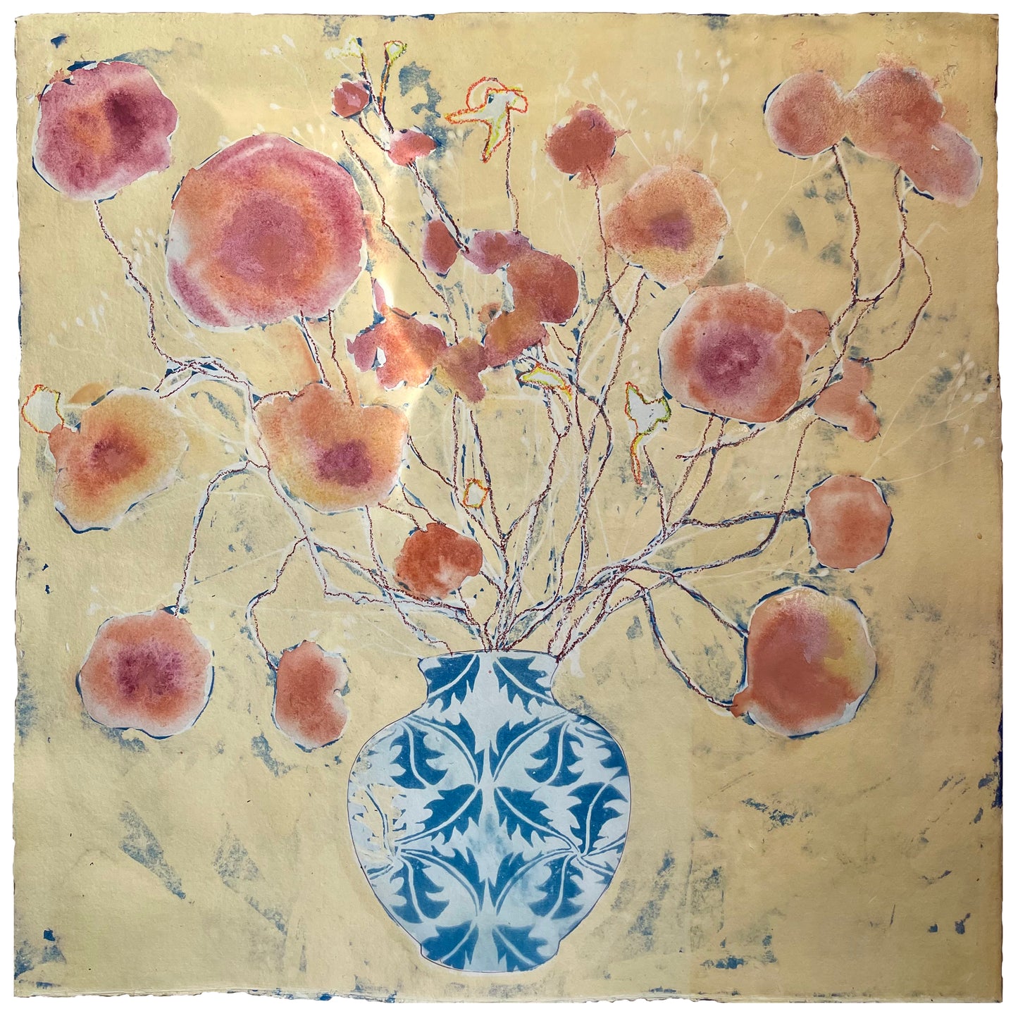 Forgotten Flowers Nasturtiums ll, Original Artwork, 1/1