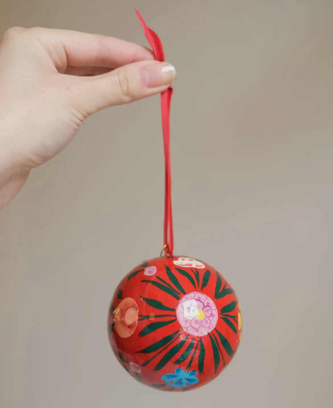 Red Bouquet Bauble Christmas Decoration - THE BRISTOL ARTISAN