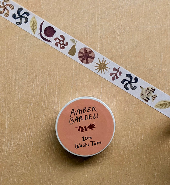 Washi Tape - earth motifs - THE BRISTOL ARTISAN