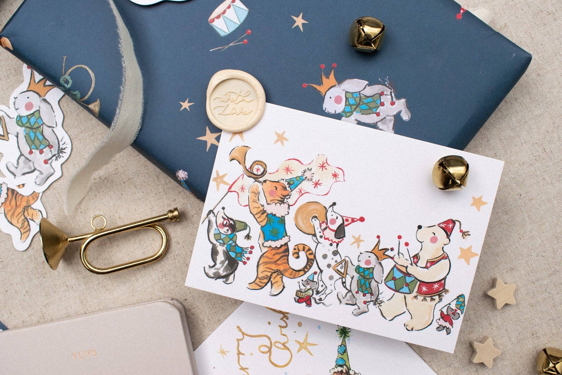 Animal March Gift Wrap - THE BRISTOL ARTISAN