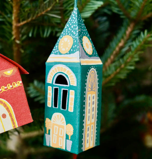 Church screen printed Christmas decoration - THE BRISTOL ARTISAN