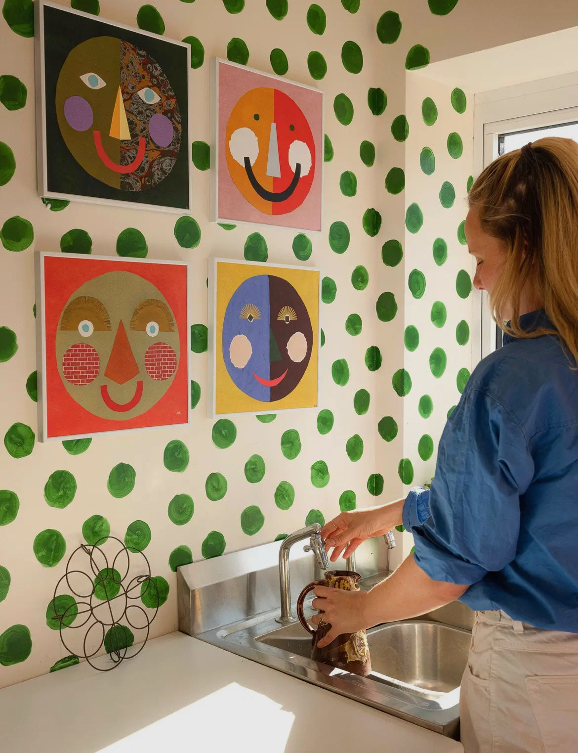 Maya Smiley face print - THE BRISTOL ARTISAN