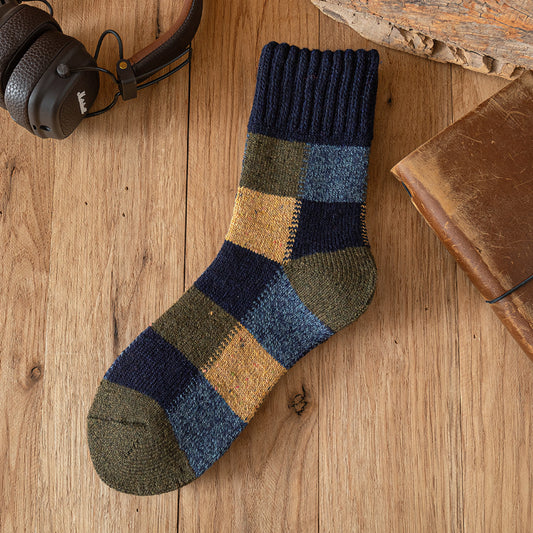 Men's Socks - Multicolored (blue, yellow,green)