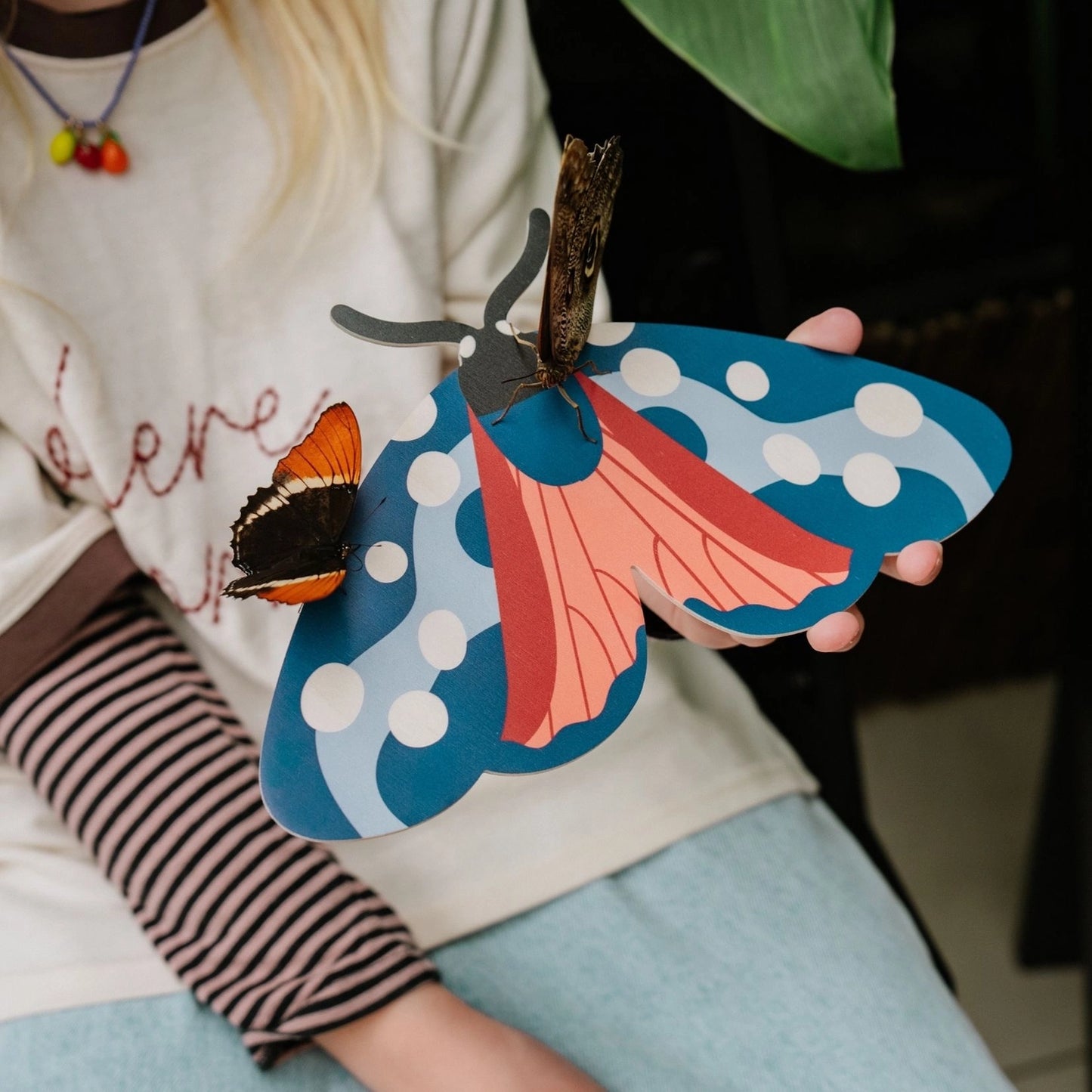 Six-spot Burnet Butterfly Wooden Wall Decoration