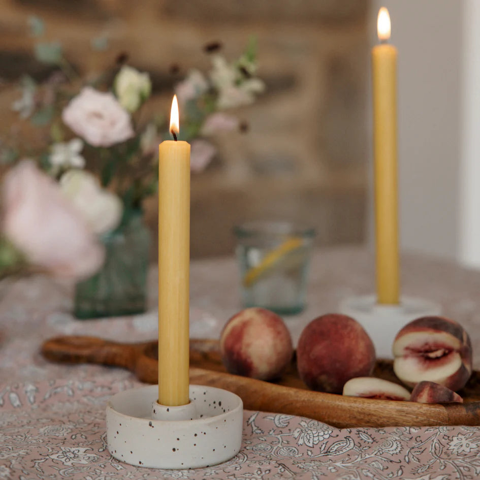 Dinner candle -  ochre - THE BRISTOL ARTISAN