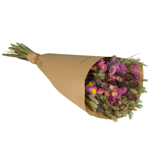 Large Dried Flower Bouquet, Pink
