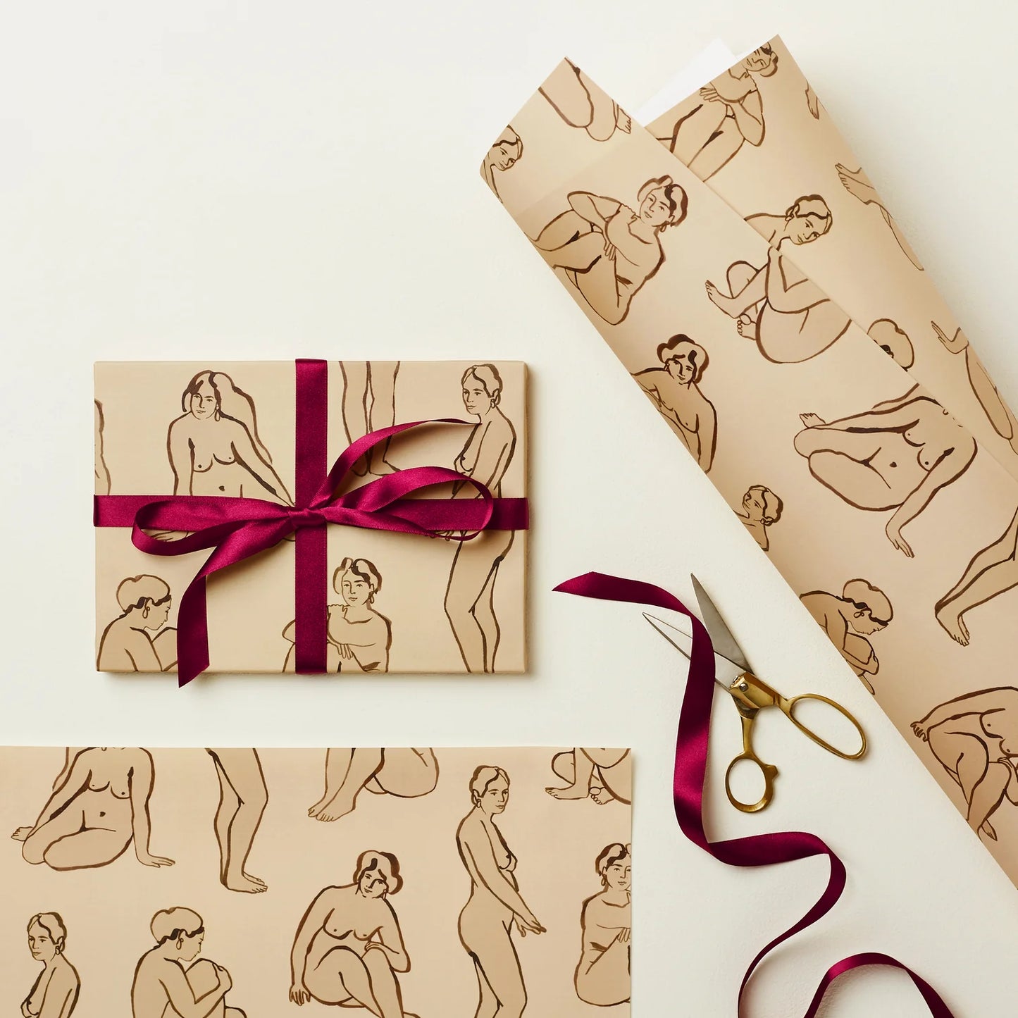 Gift Wrap - Nudes - THE BRISTOL ARTISAN