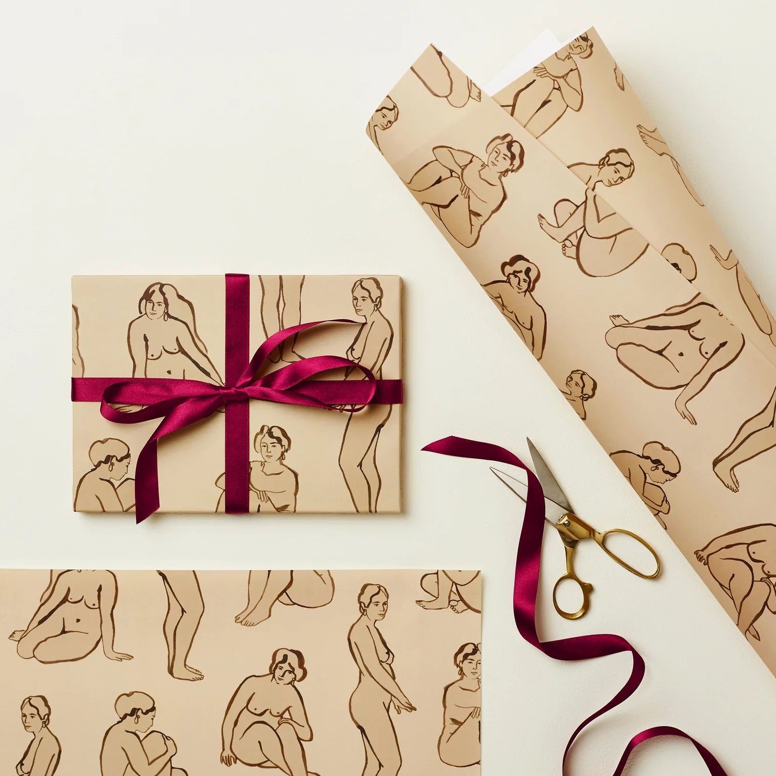 Gift Wrap - Nudes - THE BRISTOL ARTISAN