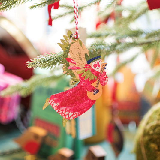 Musical Angel Christmas Decoration - THE BRISTOL ARTISAN
