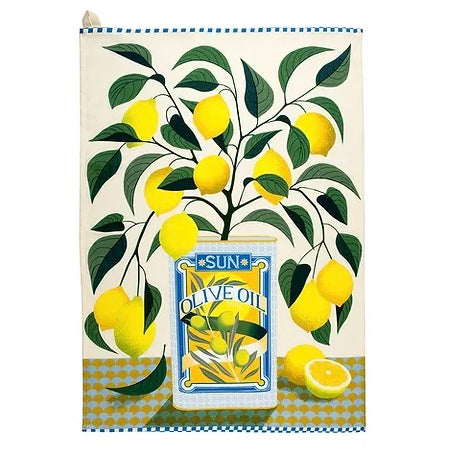 Lemon Tree Cotton Tea Towel - THE BRISTOL ARTISAN