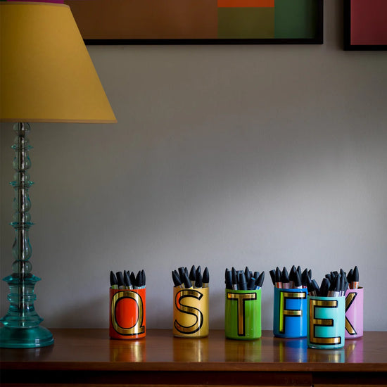 Alphabet Brush Pot A-Z - THE BRISTOL ARTISAN