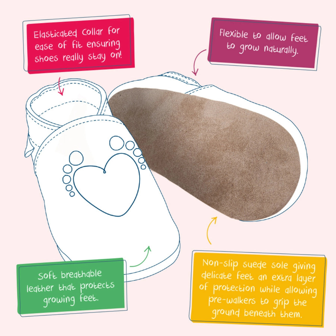 Baby Leather Shoes - Briony Lime - THE BRISTOL ARTISAN