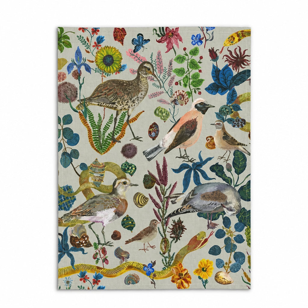 Birds in Dunes Linen Tea Towel - THE BRISTOL ARTISAN