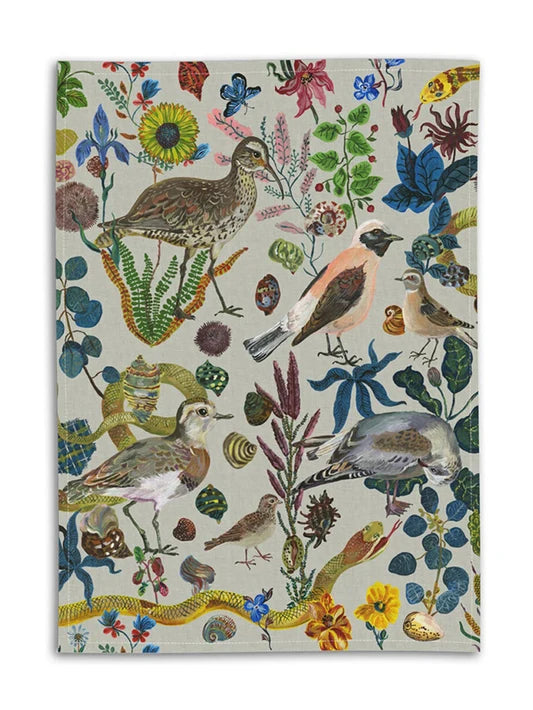 Birds in Dunes Linen Tea Towel - THE BRISTOL ARTISAN