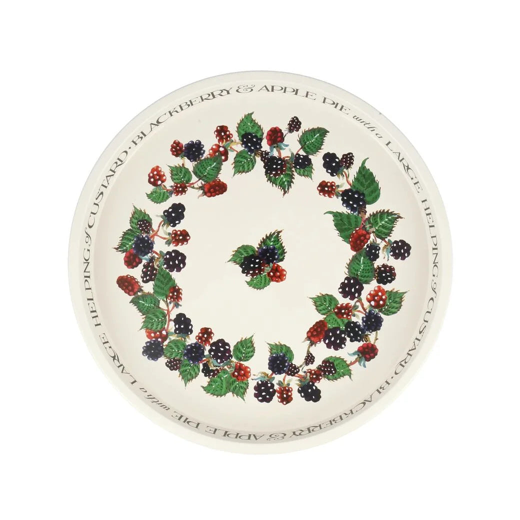 Blackberry round Tin Tray - THE BRISTOL ARTISAN