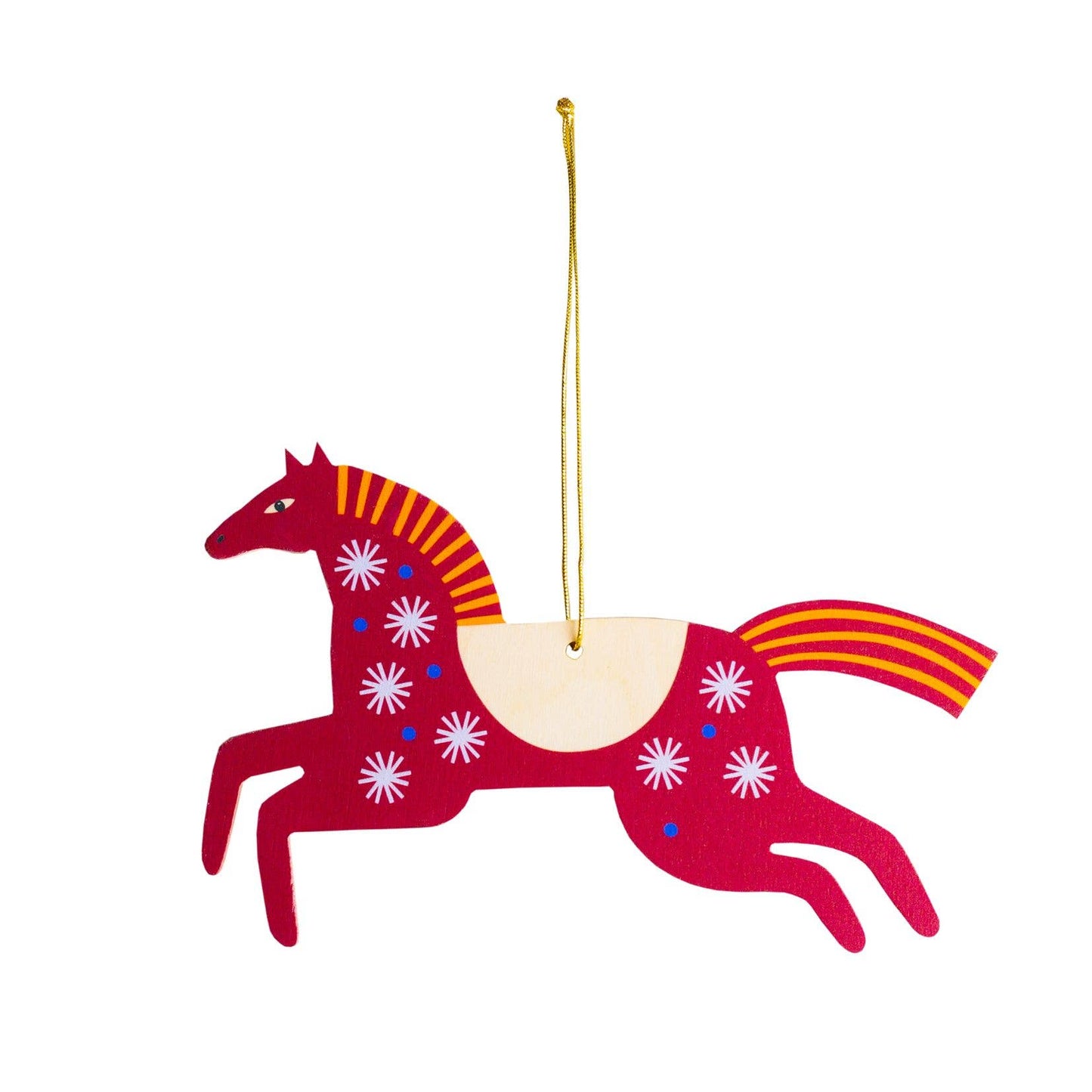 Wooden Horse Christmas tree hanging decoration - THE BRISTOL ARTISAN