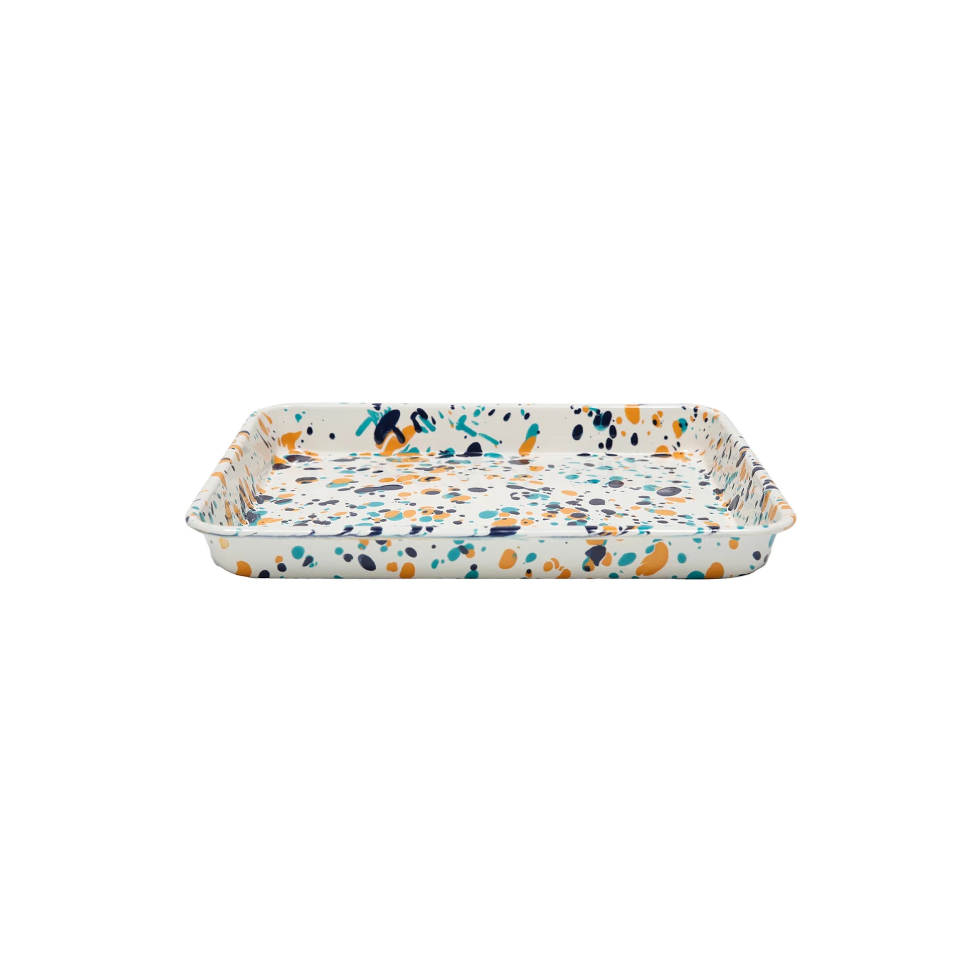 Buttercup Splatter Enamel Tray - THE BRISTOL ARTISAN
