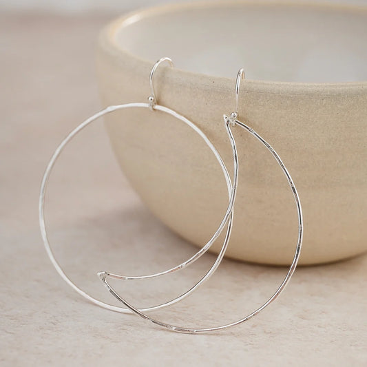 Sterling Silver Sun and Moon Earrings - THE BRISTOL ARTISAN