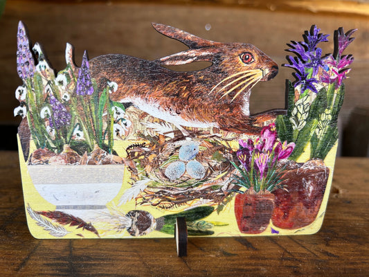 Spring Table Card with Birch Keepsake and Stand - THE BRISTOL ARTISAN