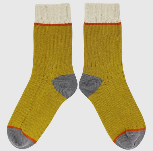 Unisex organic cotton socks - Lime - THE BRISTOL ARTISAN