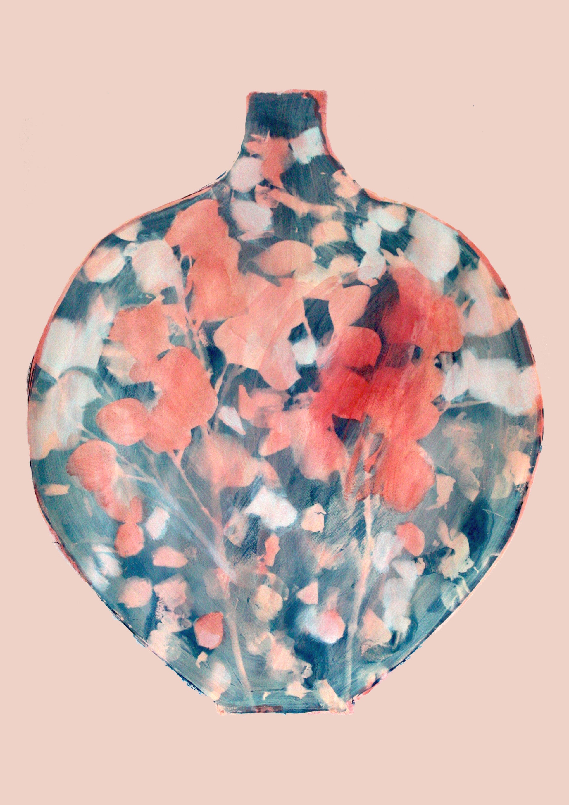 Rose Garden vase One Print - A4 Size - THE BRISTOL ARTISAN