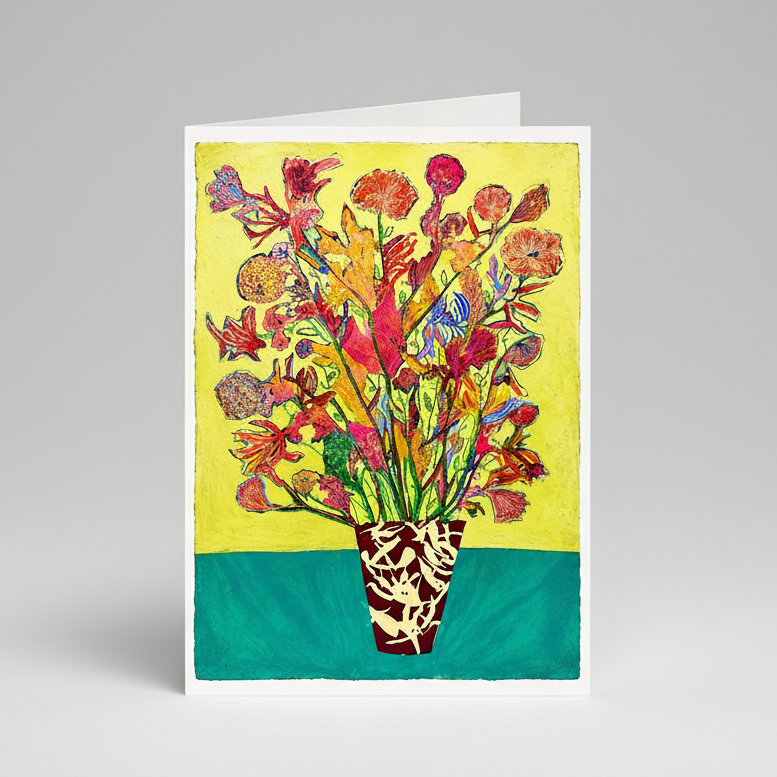 Summer Vase, Card by Sophie Rees