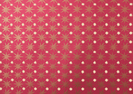 Copper Sky Screen Printed Christmas Gift Wrap - THE BRISTOL ARTISAN
