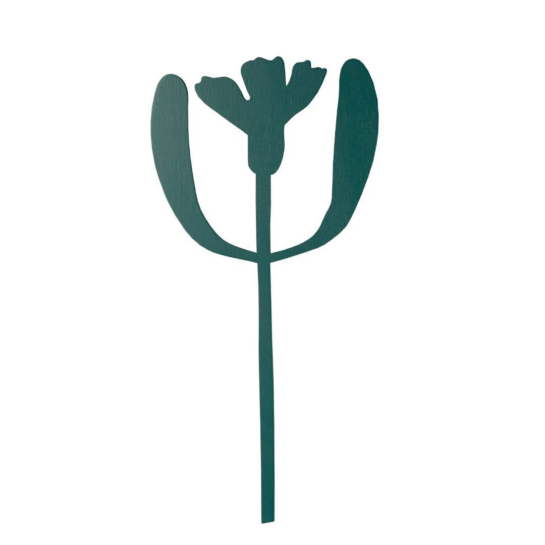 Cornflower Wooden Stem - THE BRISTOL ARTISAN