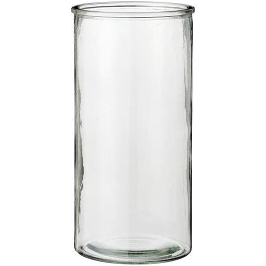 Cylindrical Glass Vase - Clear - THE BRISTOL ARTISAN