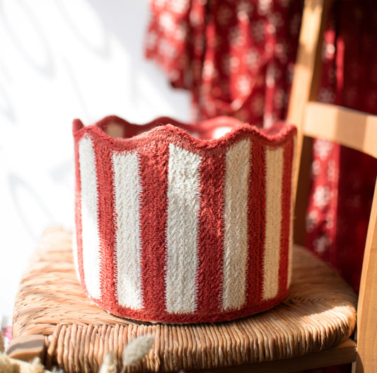 Tulip Basket - Red - THE BRISTOL ARTISAN