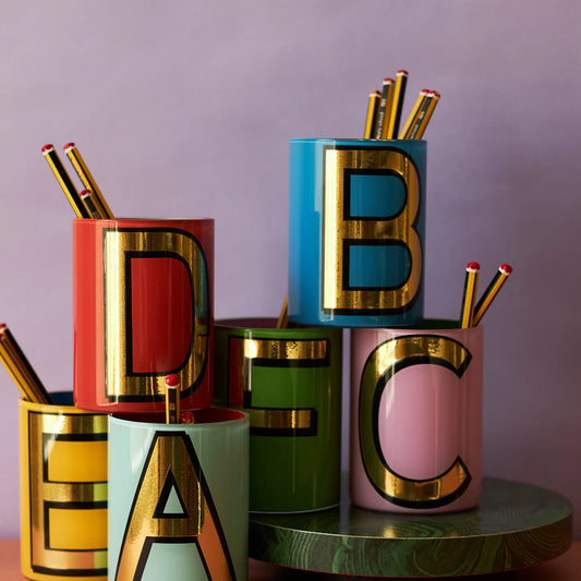 Alphabet Pen Pots by Bridie Hall - Various Letters - THE BRISTOL ARTISAN