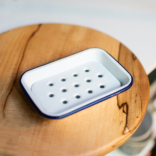 Falcon enamel Soap dish - THE BRISTOL ARTISAN