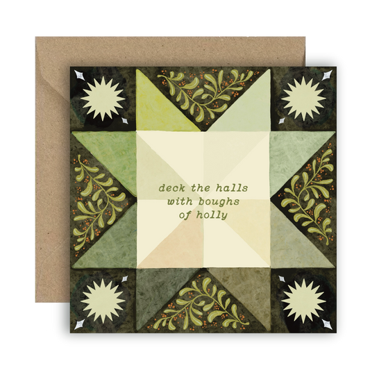 Deck the Halls Christmas Card - THE BRISTOL ARTISAN