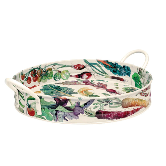 Dig the Garden Vegetables Large Tin Tray with Handles - THE BRISTOL ARTISAN