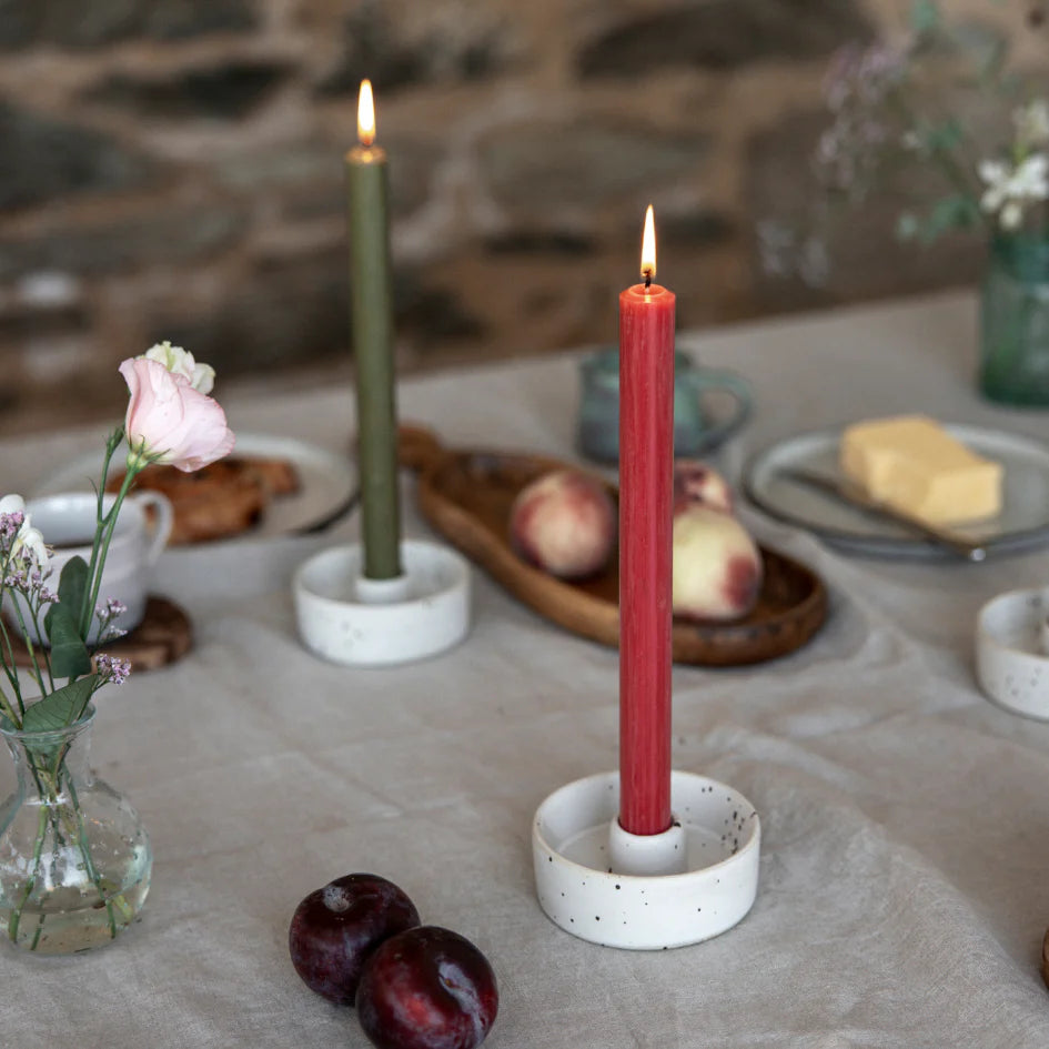 Dinner Candle - Bright Pink - THE BRISTOL ARTISAN