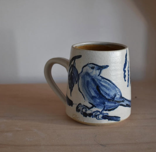 Blackbird Stoneware Mug - THE BRISTOL ARTISAN