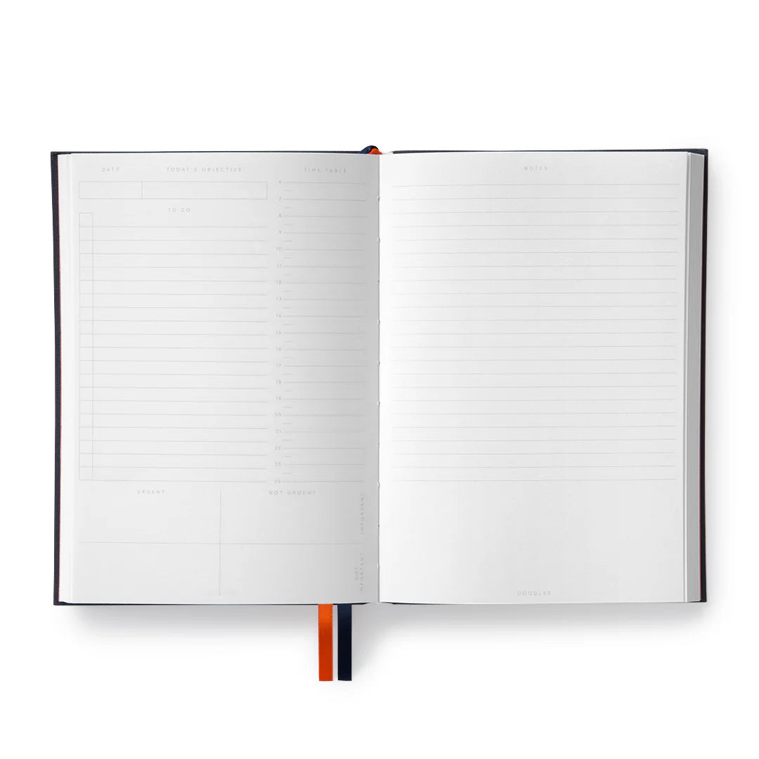 Yellow Fabric A5 Daily Planner - THE BRISTOL ARTISAN