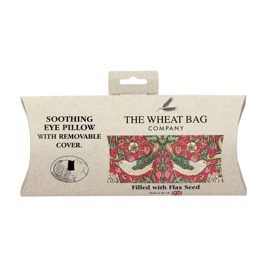 Eye Pillow -William Morris Strawberry Thief Crimson - THE BRISTOL ARTISAN