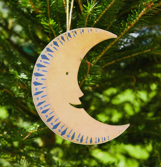 Happy Moon board Christmas Decoration - THE BRISTOL ARTISAN